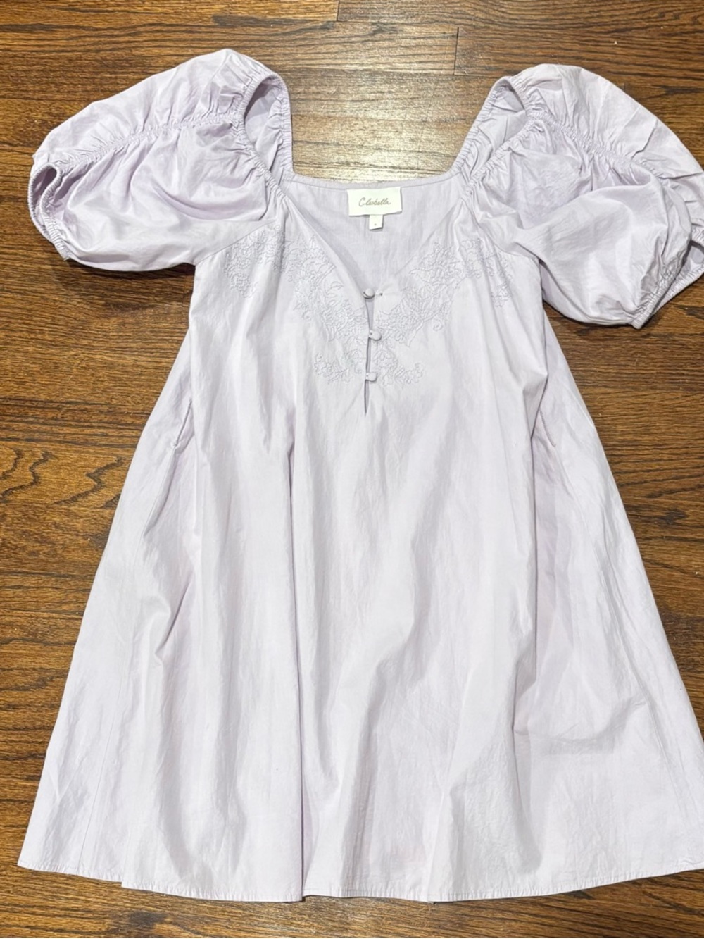 Cleobella Lilac Puff-Sleeve Kids Dress